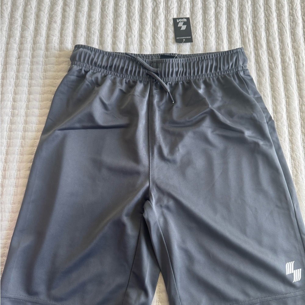 Kids Gray Athletic Shorts